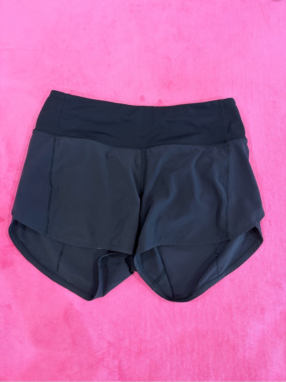 Lululemon Black “Speed Up” Layered Running Shorts